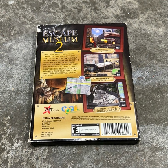 Escape The Museum 2 PC CD-ROM Game by Cosmi – Works Great - Picture 6 of 6